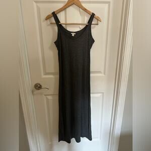 💥Hinge Midi Length Ribbed Tank Top Dress Thick size Small